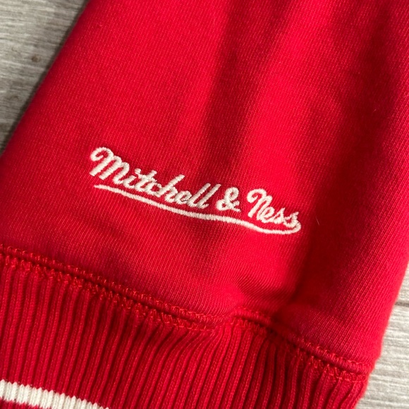 Miami Heat Mitchell & Ness Hardwood Classics Red Full Zip Hoodie Jacket L Large - Picture 3 of 7